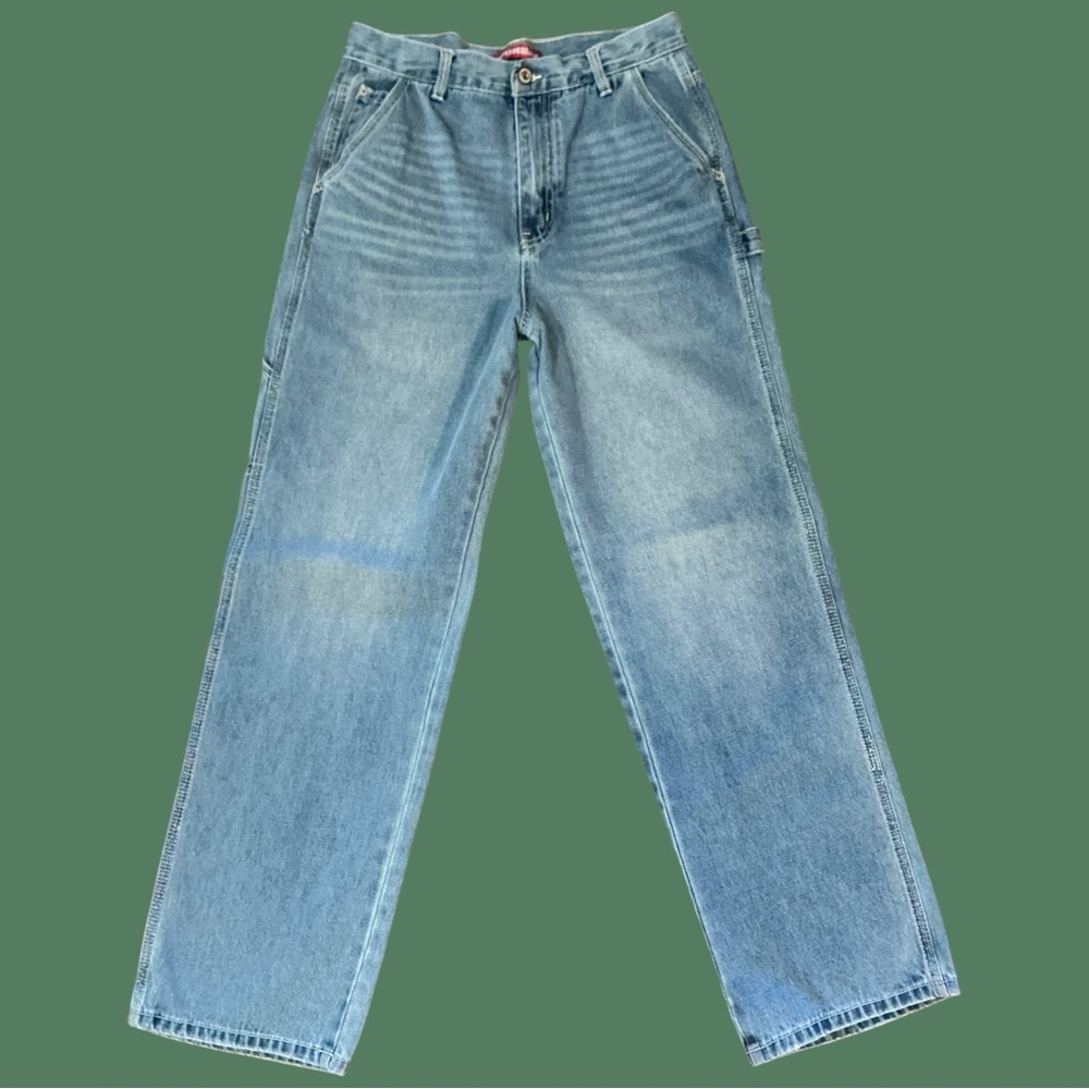 Light Blue Women's Straight-Leg Jeans